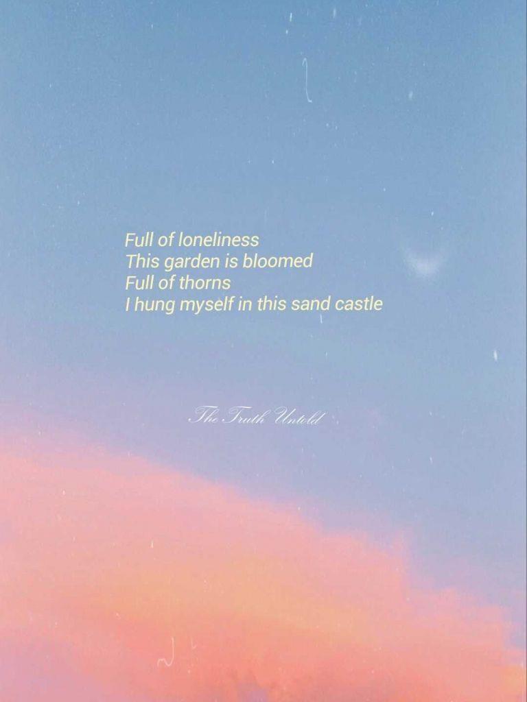 768x1024 BTS Lyrics Wallpaper