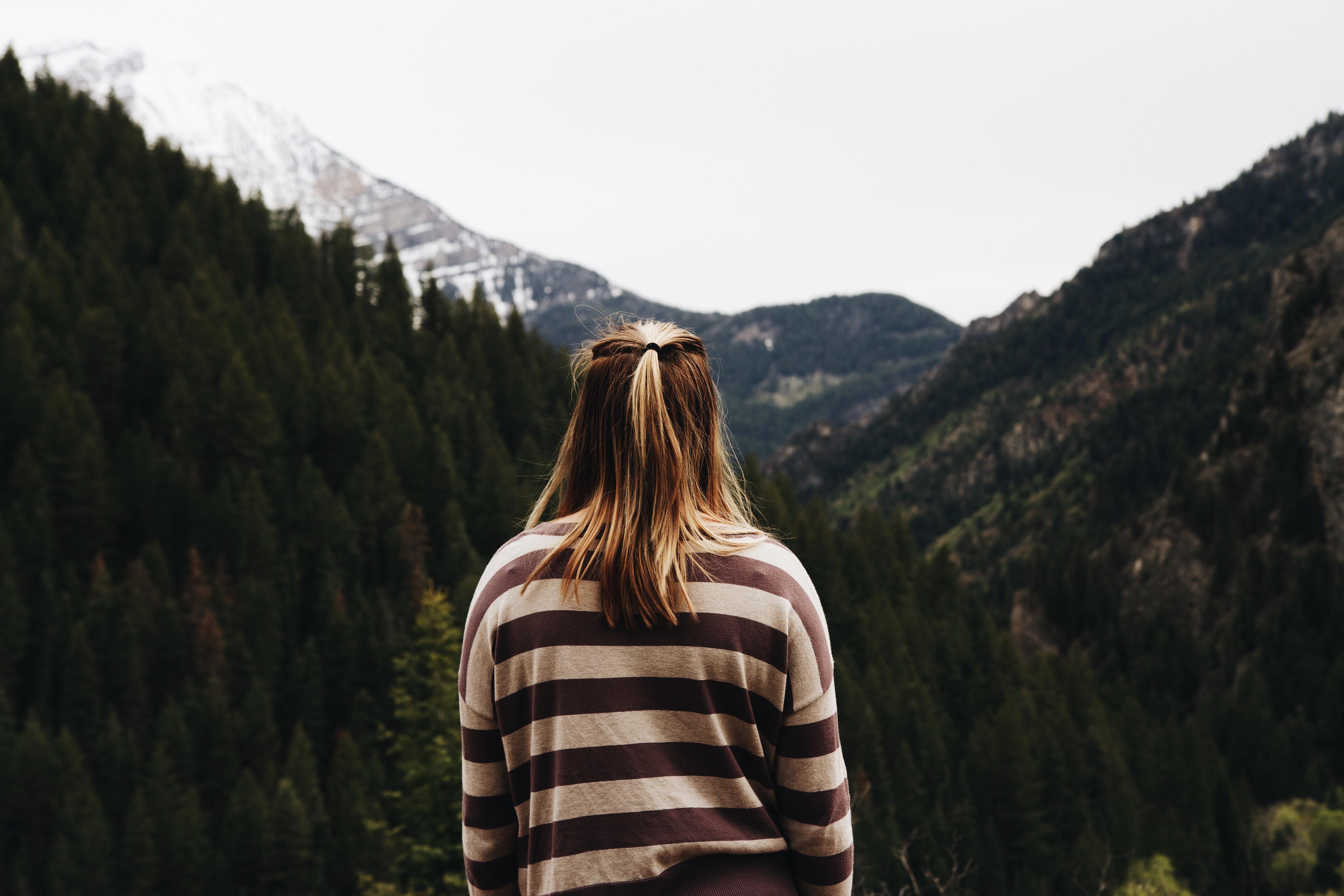 5184x3456 5184x3456 #mountain, #nature, #tree, #behind, #woman, #standing, #alone, #portrait, #stripe, #snowcap, #person, #hair, #view, #wilderness, #forest, #outdoor, #PNG image, #mountain range, #pine tree, #girl, #hiking. Mocah HD Wallpaper