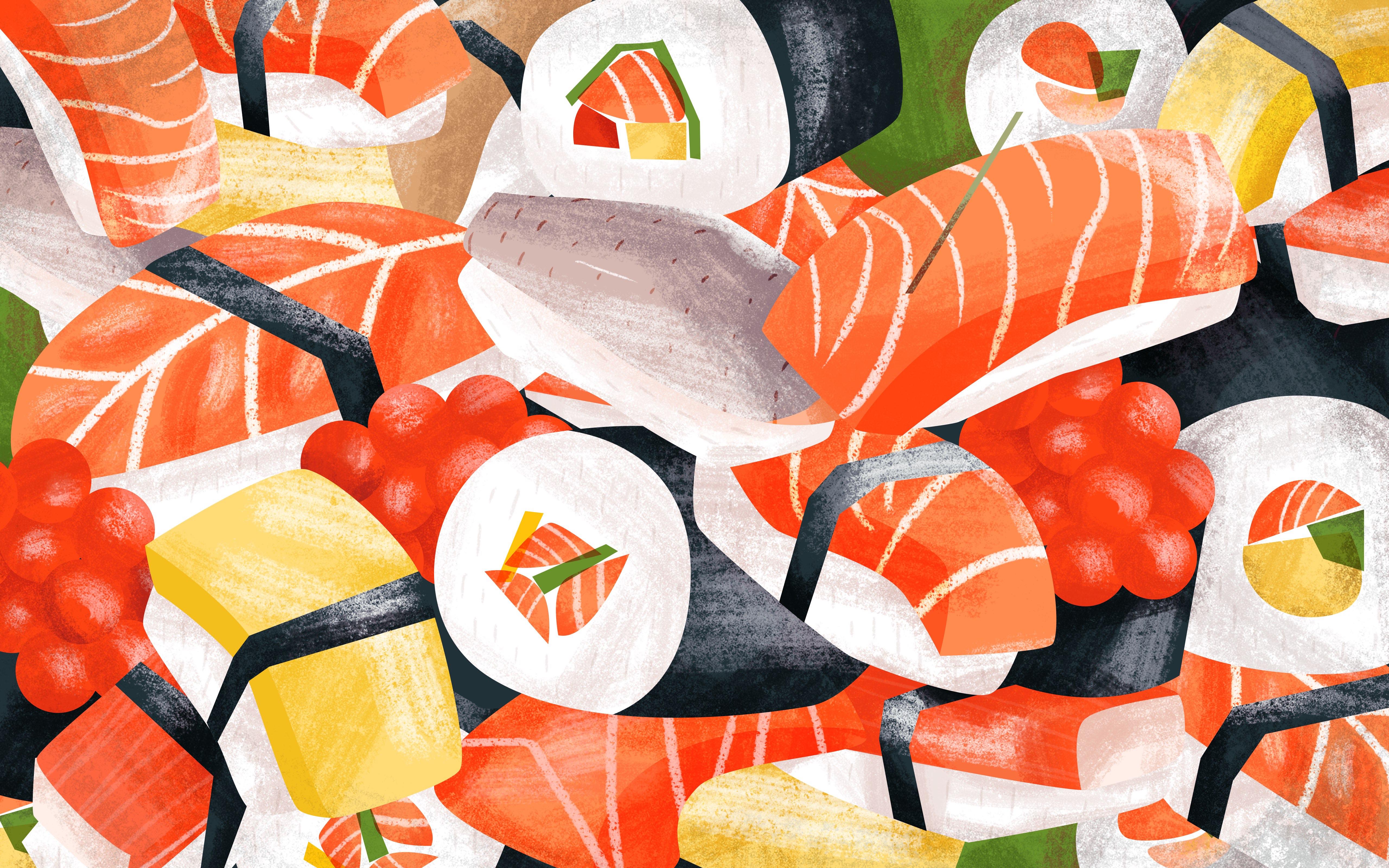 5120x3200 Japanese Food clipart wallpaper and in color japanese food