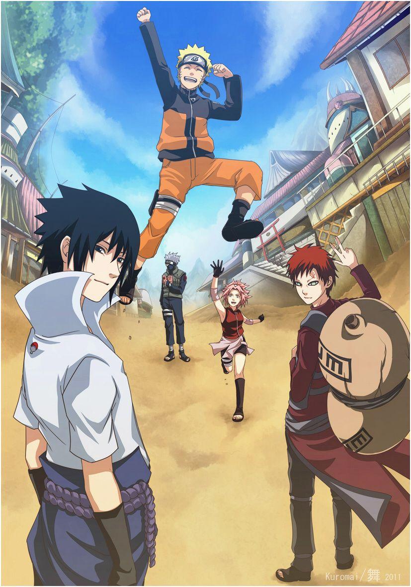 827x1181 Naruto And Gaara iPhone Wallpaper