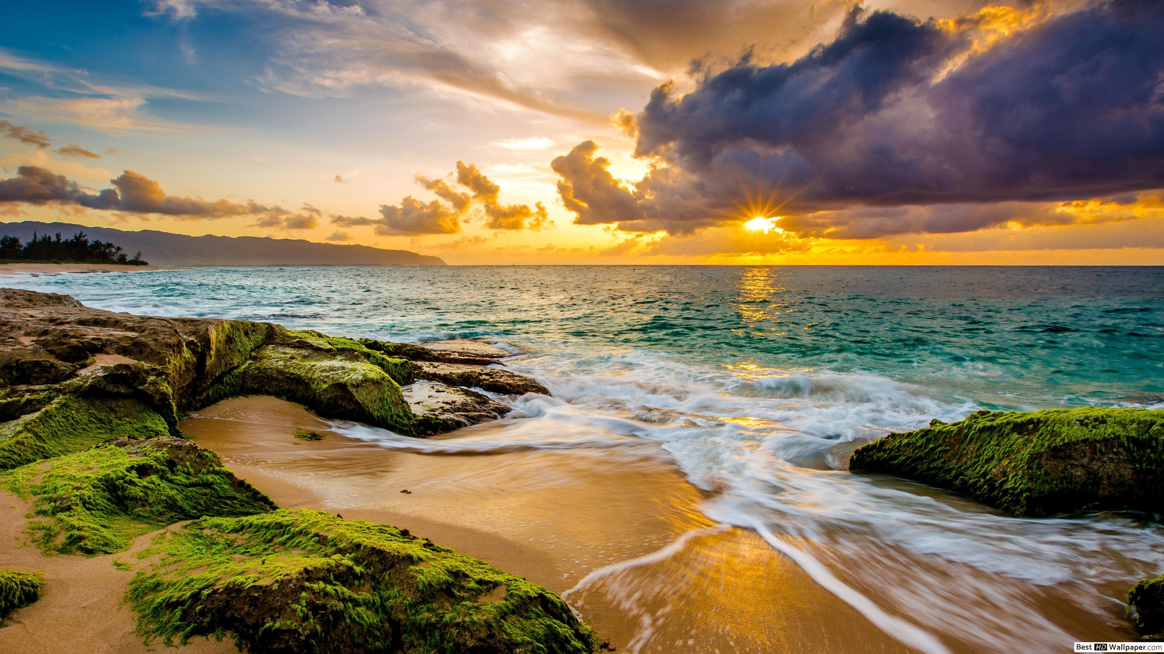 3840x2160 Hawaiian Sunset HD wallpaper download