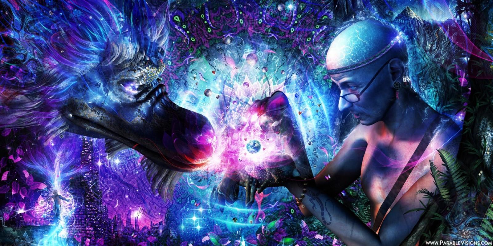 1600x800 spiritual, Cameron Gray, sacred geometry, screenshot, computer wallpaper, special effects, psychedelic art HD Wallpaper