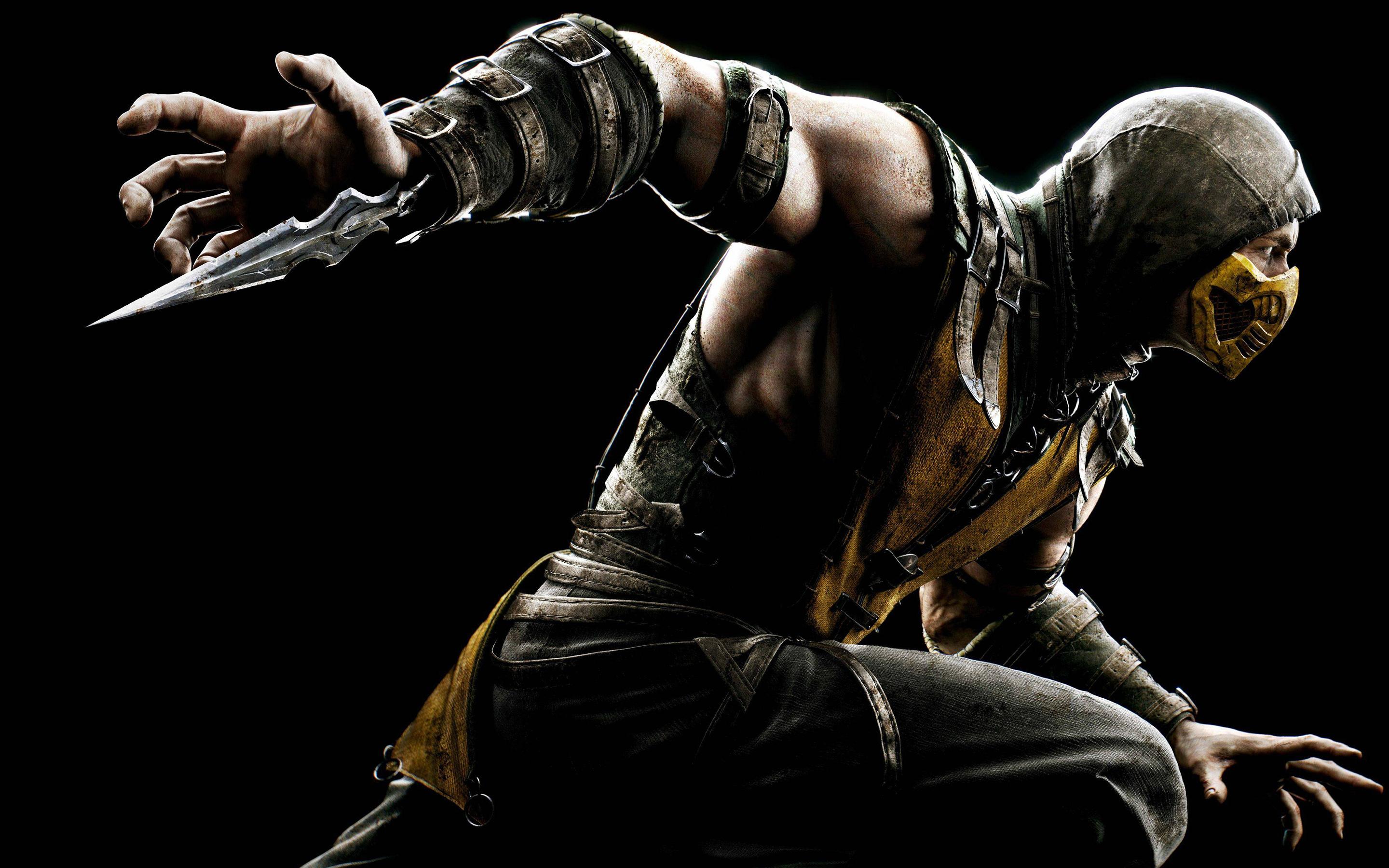 2880x1800 Mortal Kombat Scorpion Wallpaper HD