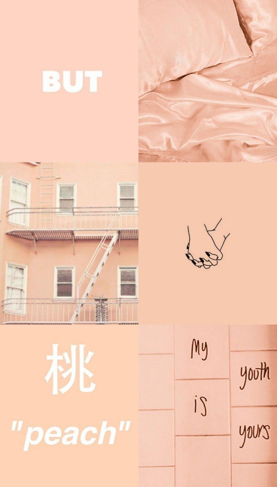 944x1655 Peach aesthetic collage wallpaper • Wallpaper For You HD Wallpaper For Desktop & Mobile