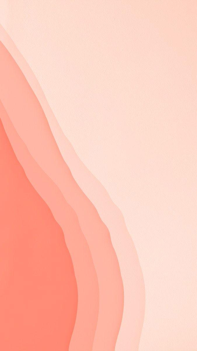 675x1200 Download premium illustration of Abstract coral orange color psd. Simple iphone wallpaper, Peach wallpaper, Minimalist wallpaper
