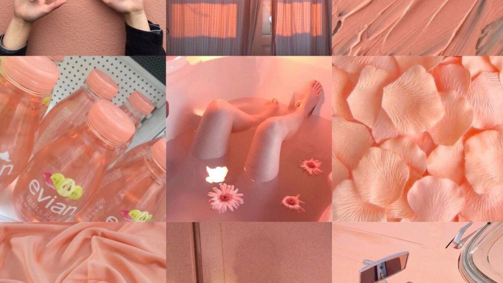 1600x900 Peach aesthetic girl wallpaper • Wallpaper For You HD Wallpaper For Desktop & Mobile