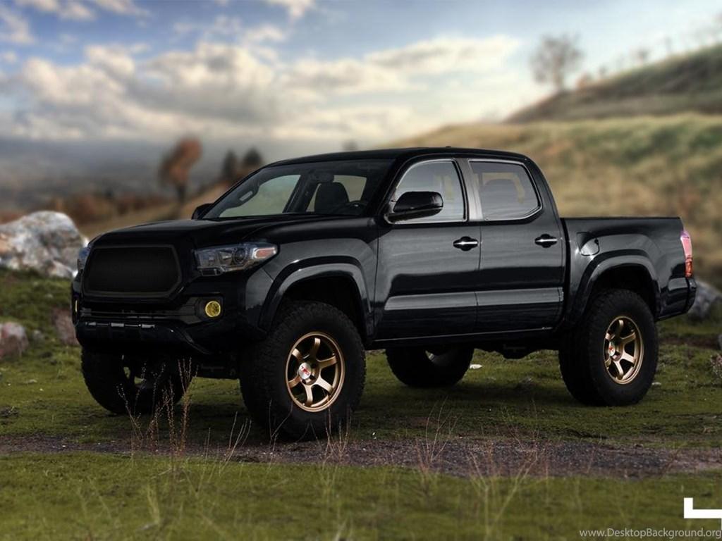 1024x768 Toyota Tacoma Black Wallpaper Full Screen Desktop Background