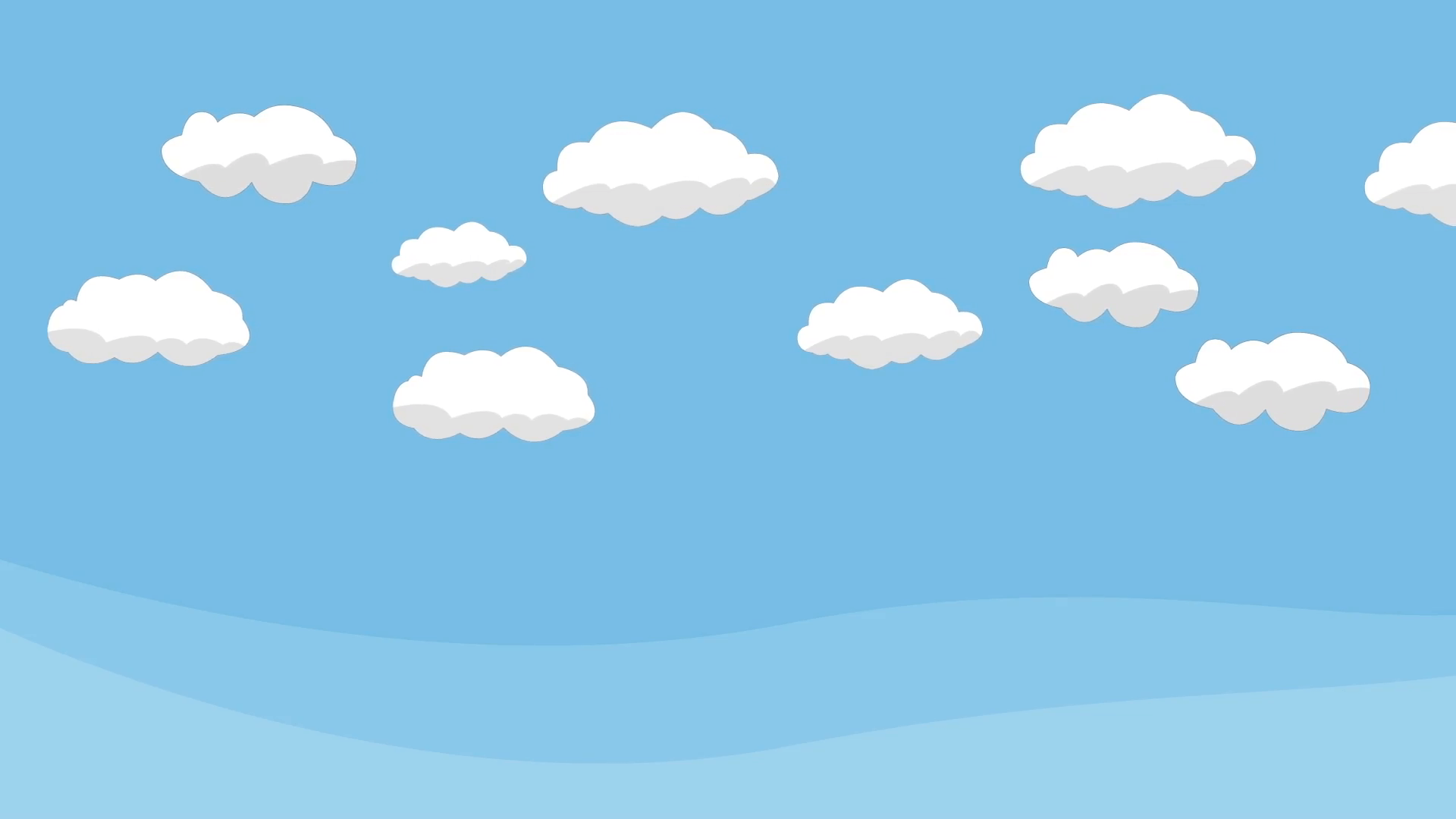 Cartoon Clouds Fabric Wallpaper and Home Decor  Spoonflower