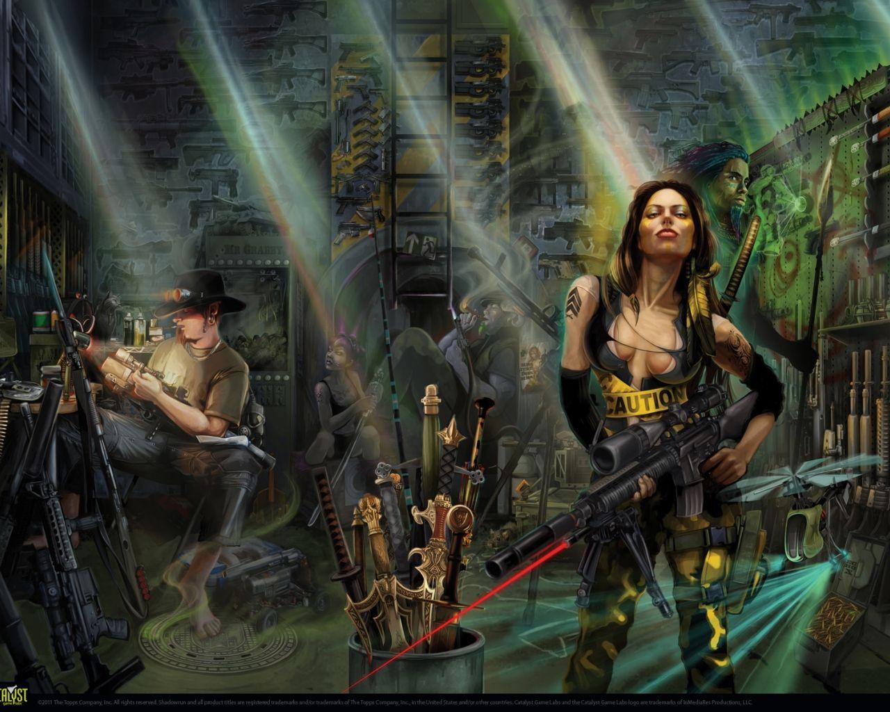 1280x1024 Shadowrun Collection Wallpaper