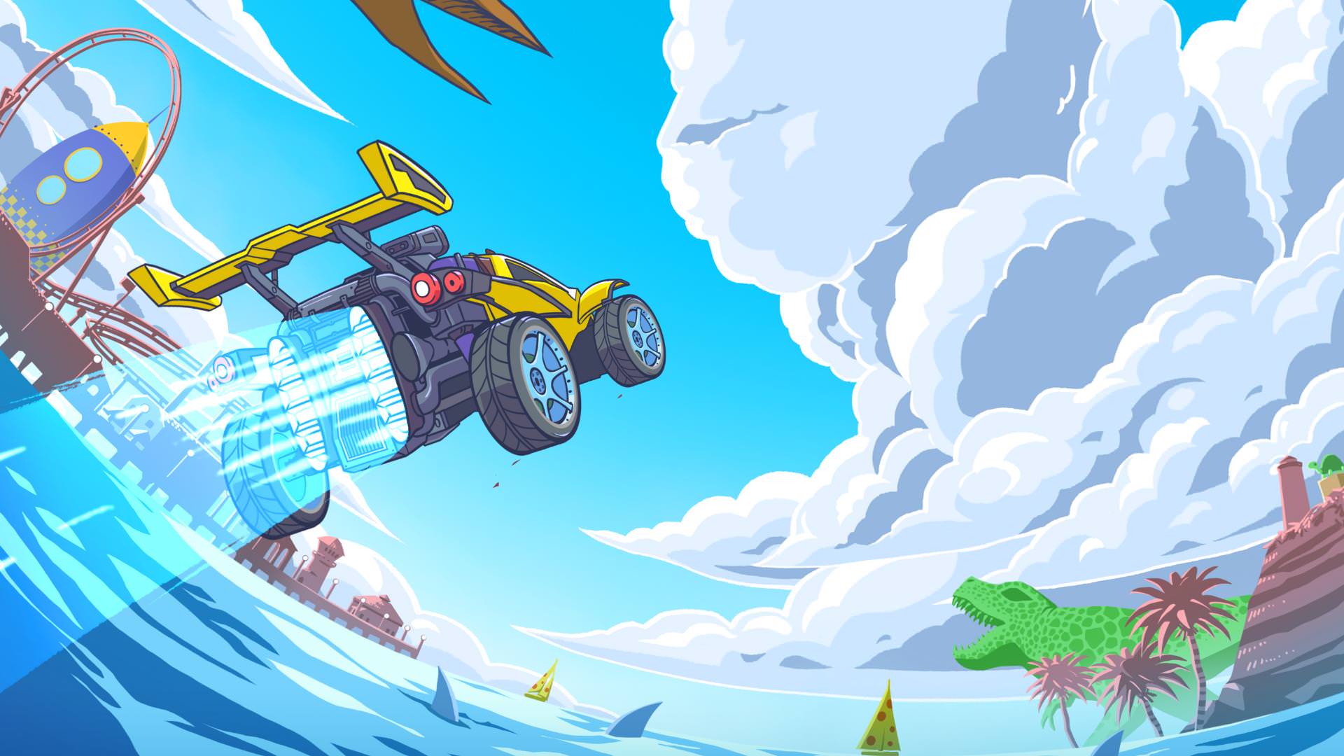 1920x1080 Wallpaper From The New Monstercat X Rocket League Vol 3 Art (from R Monstercat): RocketLeague