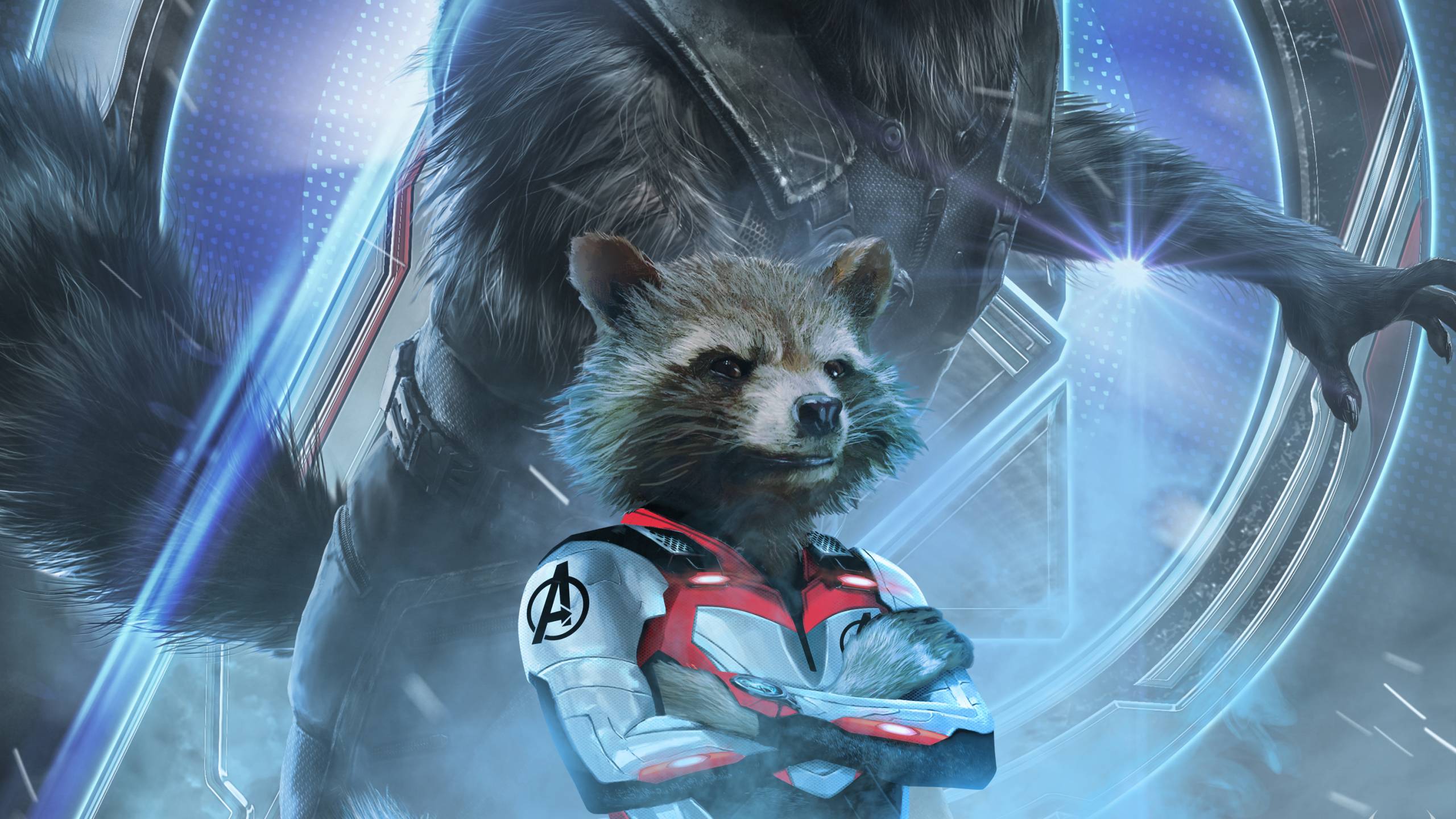 2560x1440 Avengers Endgame Rocket Raccoon Poster Art 1440P Resolution Wallpaper, HD Movies 4K Wallpaper, Image, Photo and Background
