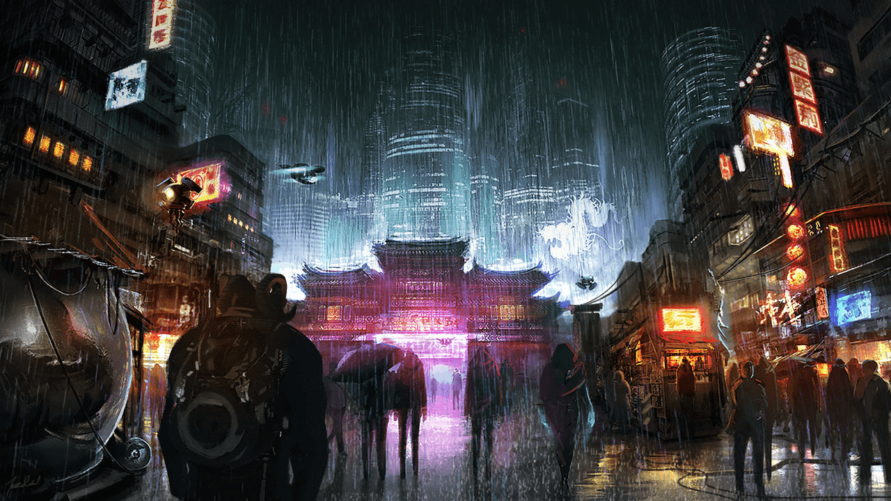 1280x720 Artwork Wallpaper From The Upcoming Hong Kong Expansion For Shadowrun Returns: Cyberpunk