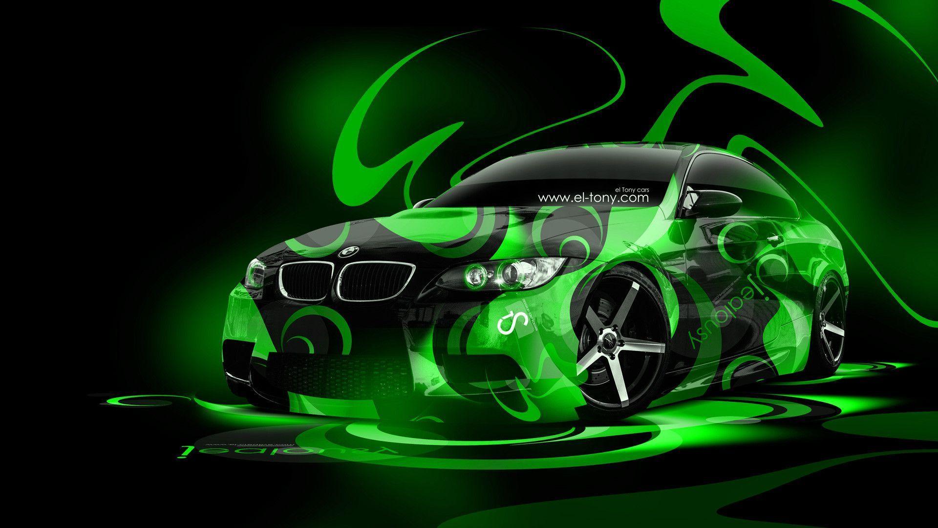 1920x1080 Neon Green Wallpaper