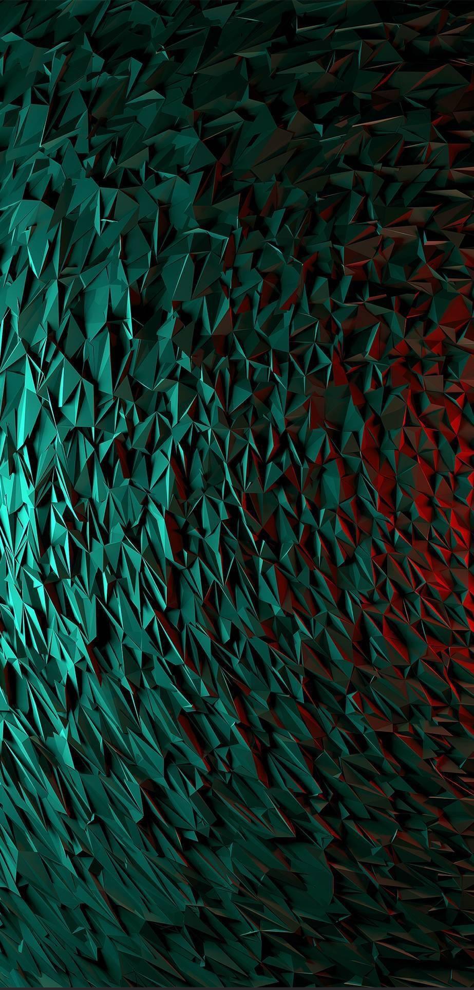 923x1925 Neon Green Triangular Texture Phone Wallpaper HD For Tech