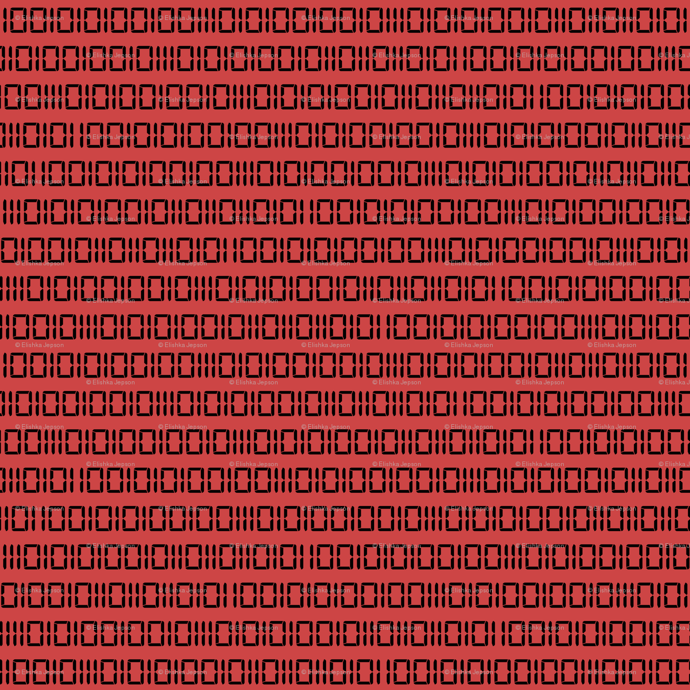 1350x1350 Evil Robot Binary (Red) wallpaper