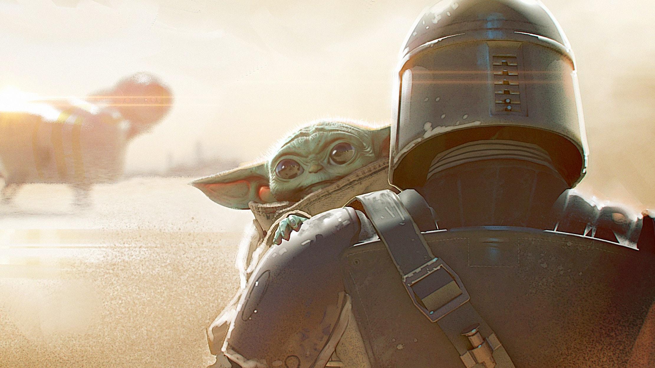 2222x1250 Baby Yoda Wallpaper