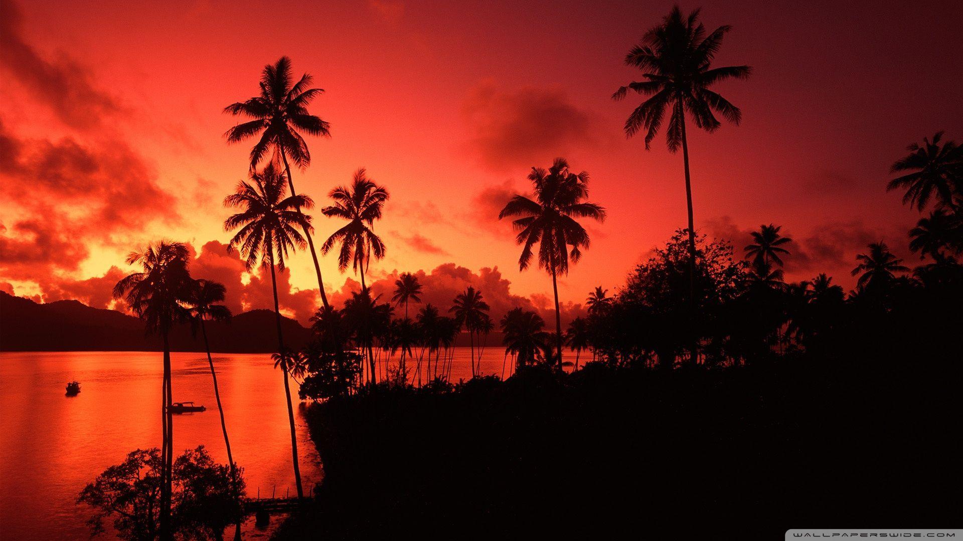 1920x1080 Red Sunset HD desktop wallpaper High Definition Fullscreen