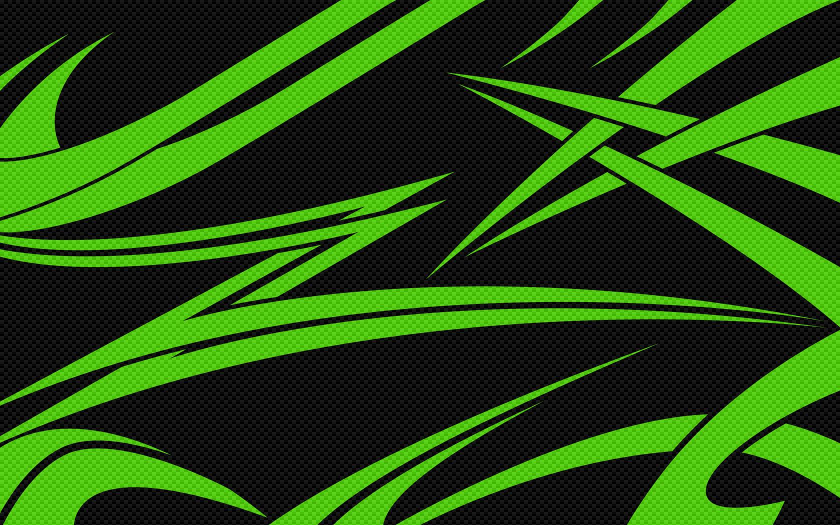1680x1050 Black & Green Carbon wallpaper. Black & Green Carbon