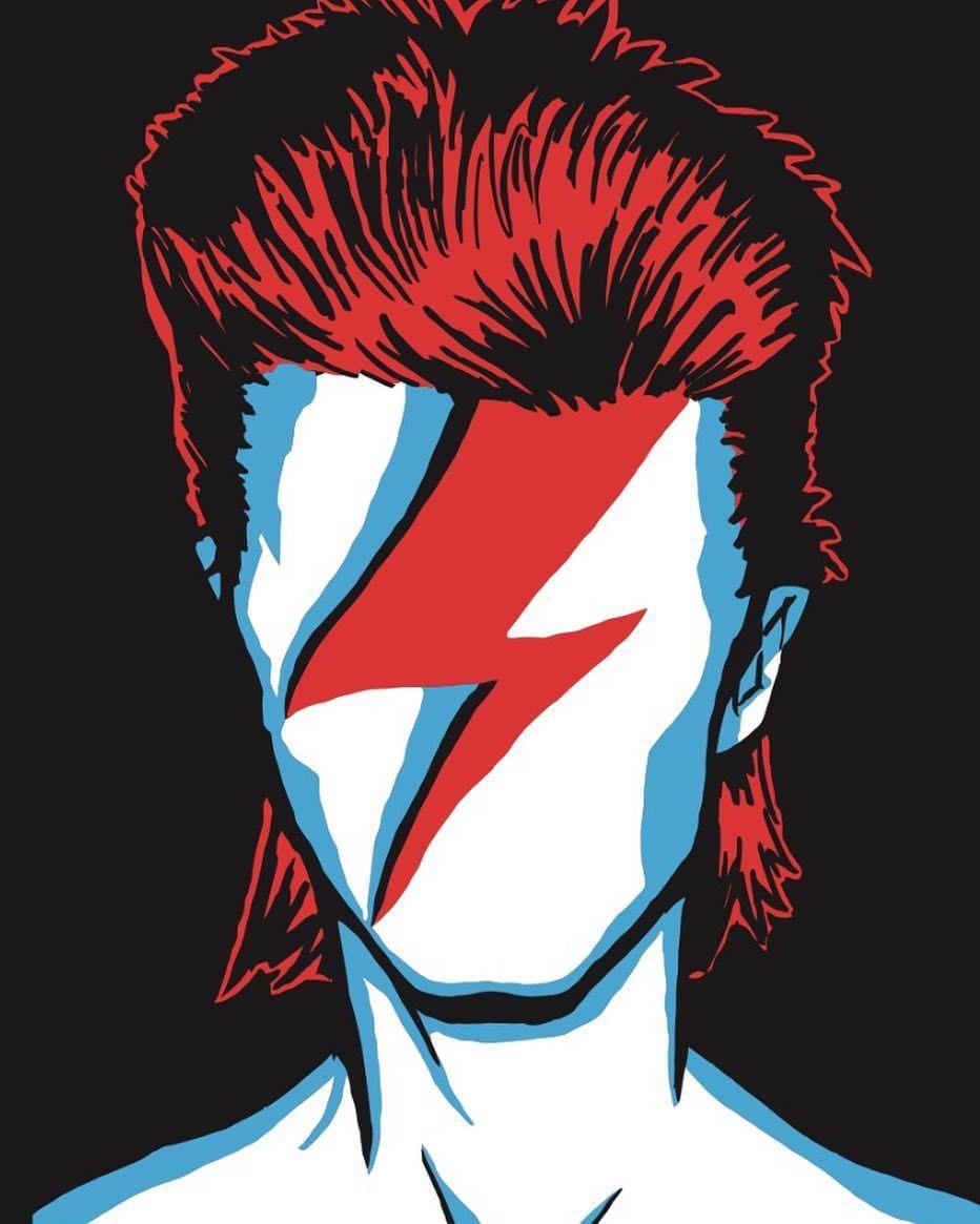 932x1165 David Bowie by John Attfield. David bowie art, Bowie art, Rock posters