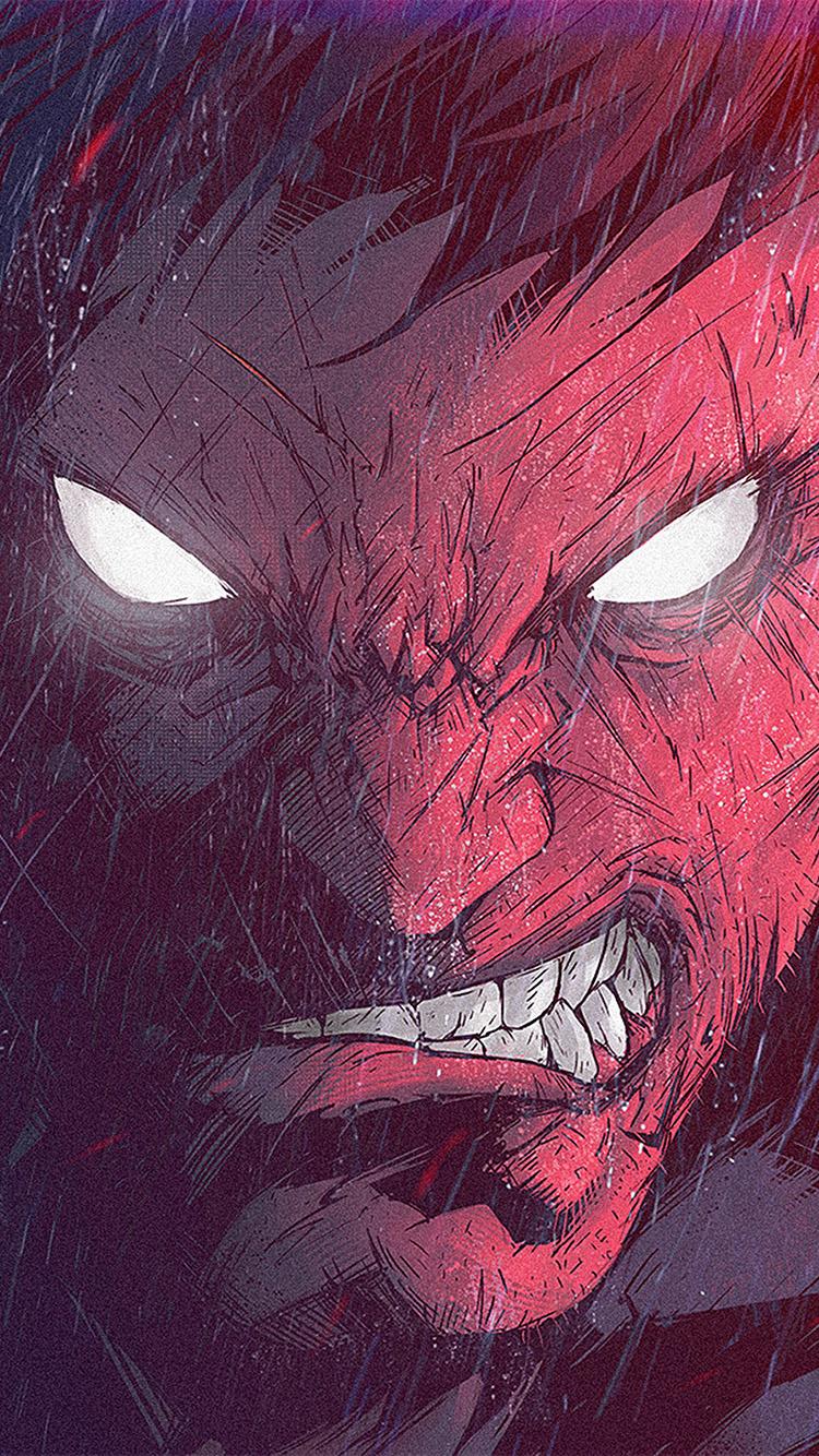750x1334 Tonton Revolver Illustration Art Red Mad Anime Wallpaper
