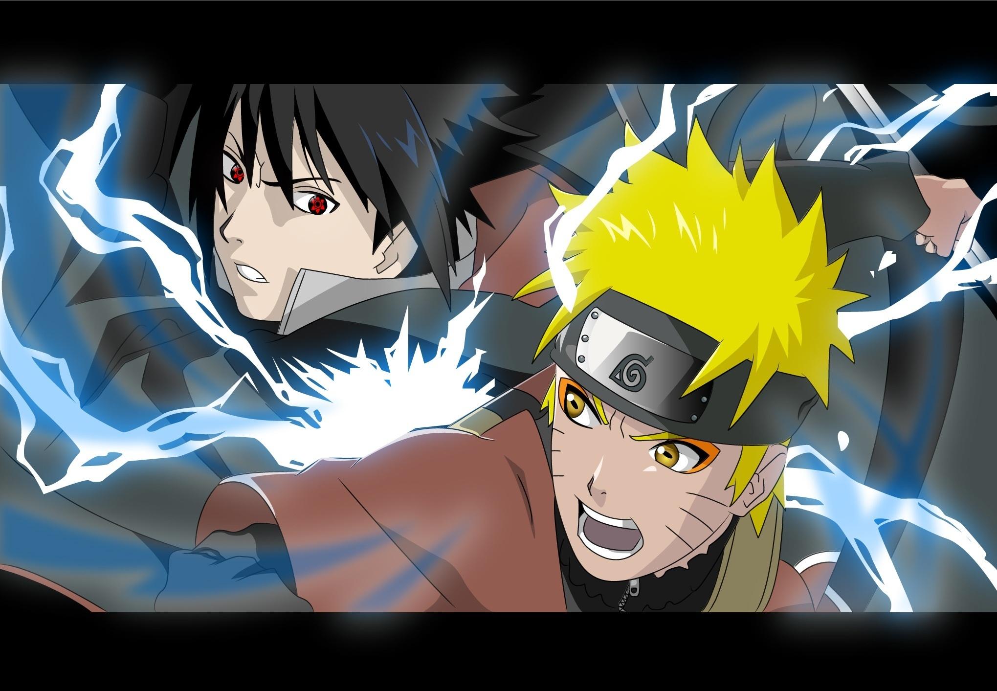 2039x1413 naruto e sasuke 2 and Naruto Photo