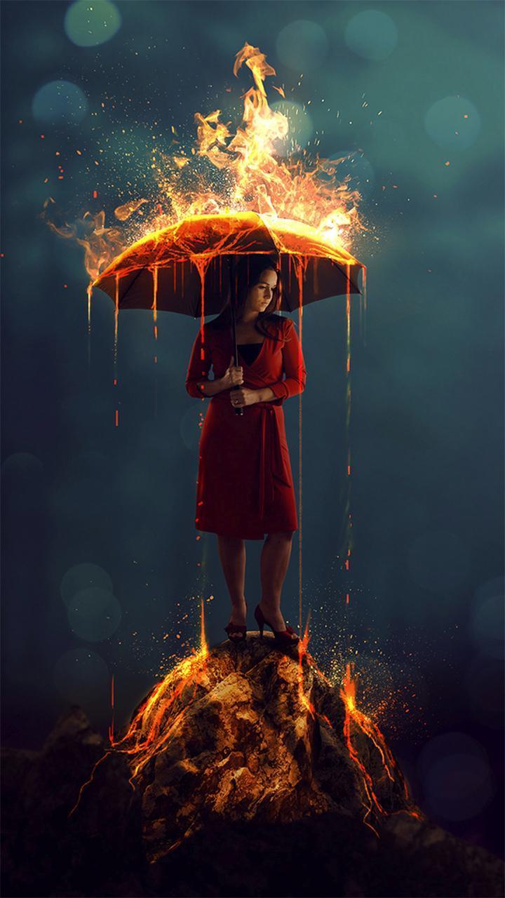 720x1280 Fire Flames Wallpaper for Android