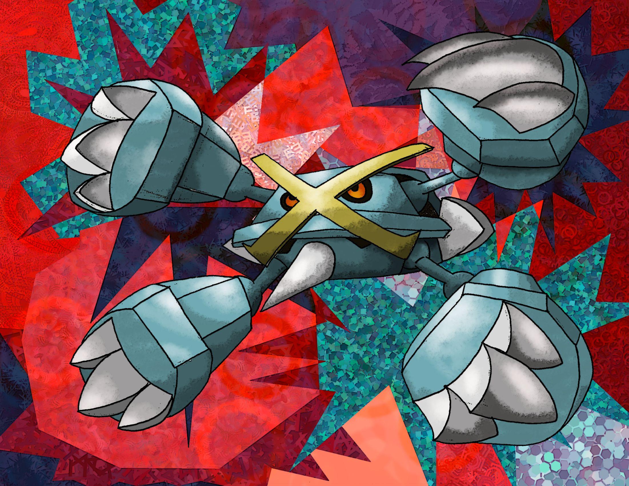 2202x1700 Mega Metagross. Pokemon, Pokemon teams, Anime love