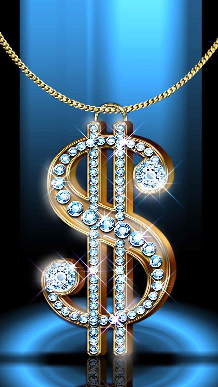 736x1307 ↑↑TAP AND GET THE FREE APP! Lockscreens Luxury Dollar Bucks Pendant Sparkle Bright Stylish Jewelry. Bling wallpaper, Glitter wallpaper, Desktop wallpaper pattern