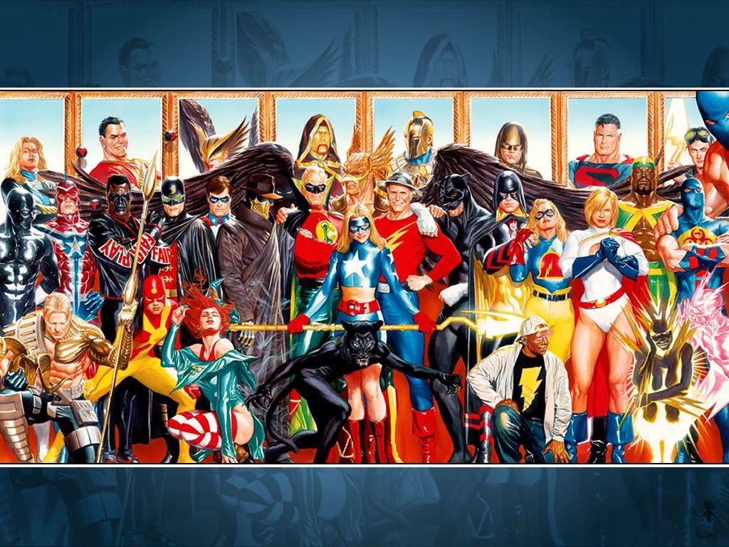 1024x768 Justice Society Of America Wallpaper