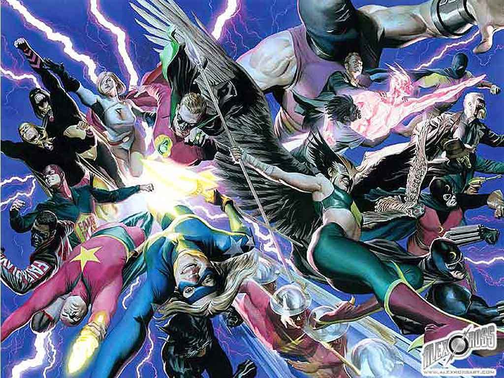 1024x768 Justice Society of America Comics Wallpaper