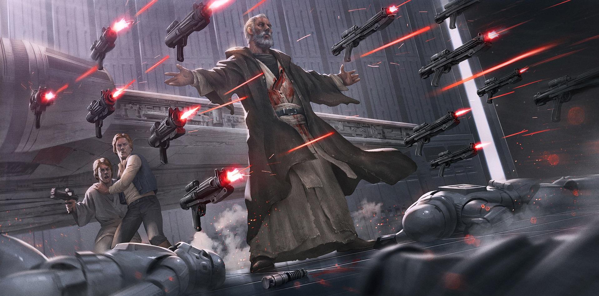 1917x947 #Han Solo, #stormtrooper, #Obi Wan Kenobi, #Luke Skywalker, #Star Wars Wallpaper. Mocah HD Wallpaper