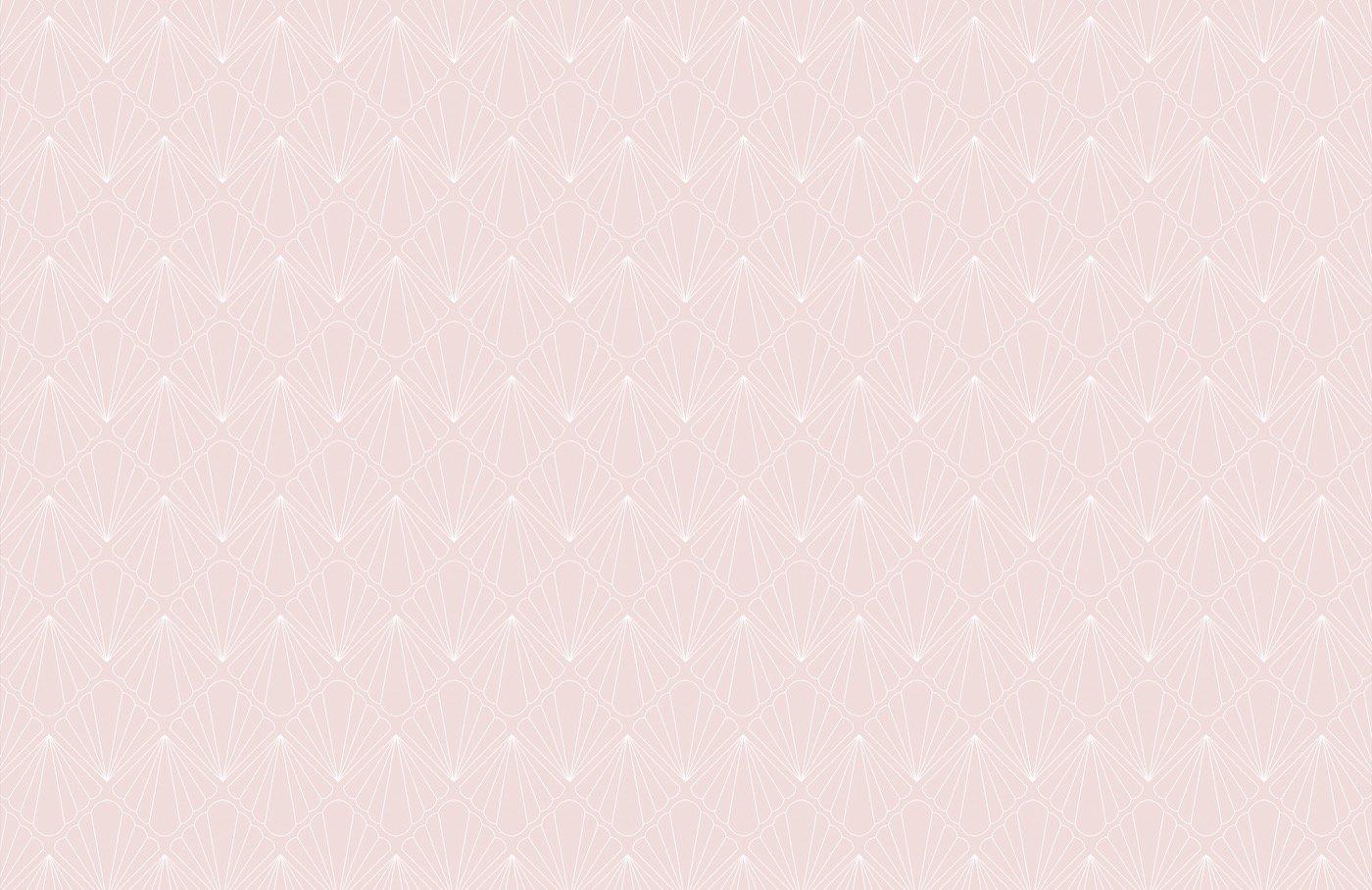 1400x908 Pink Mermaid Seashell Pattern Wallpaper
