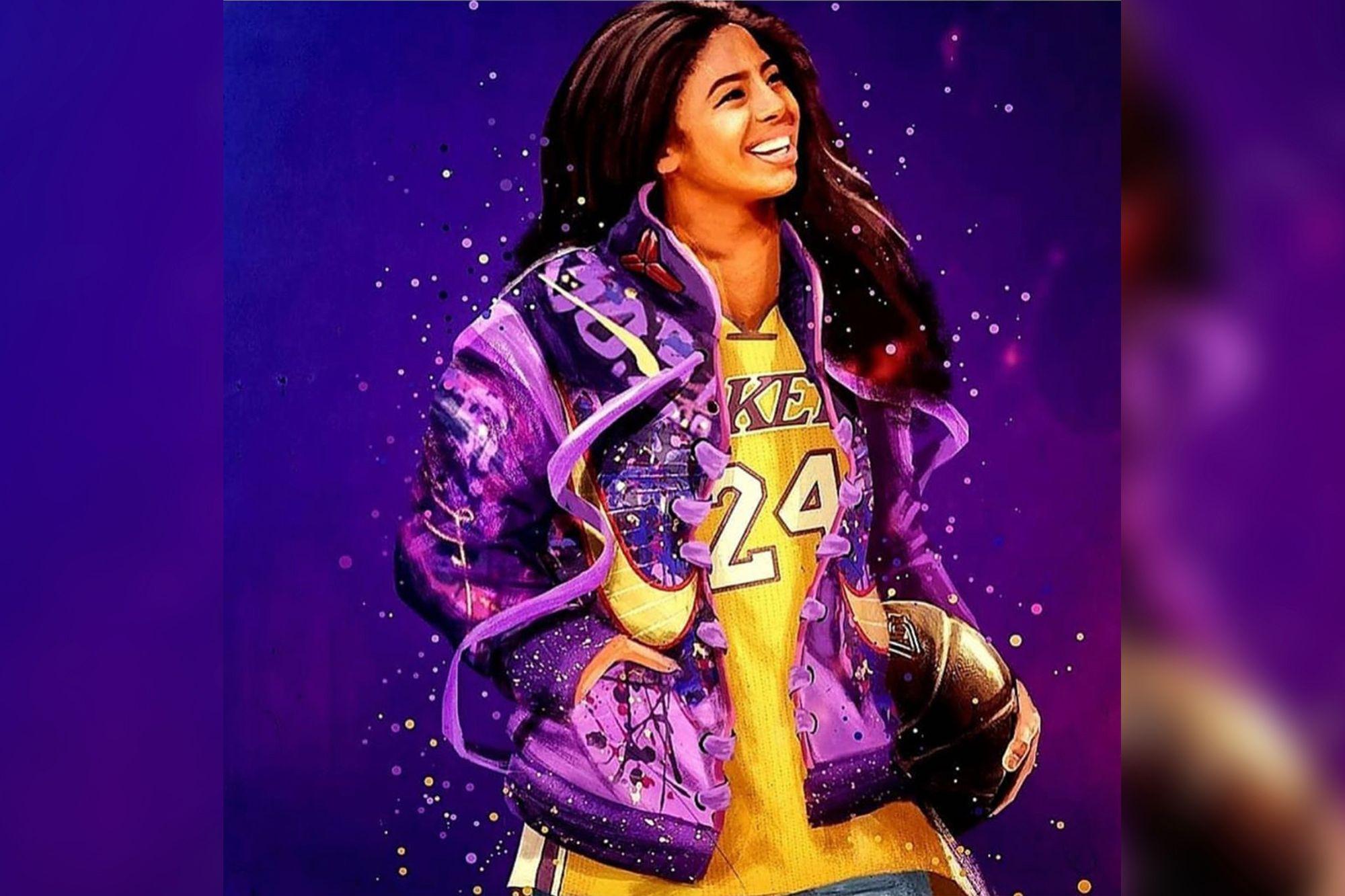 2000x1333 Kobe Bryant's widow, Vanessa, posts fan art of daughter Gianna that 'warmed' her heart
