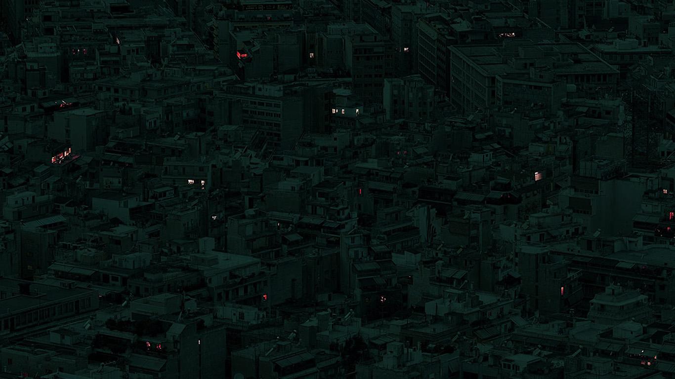 1366x768 wallpaper for desktop, laptop. night city dark art illustration green
