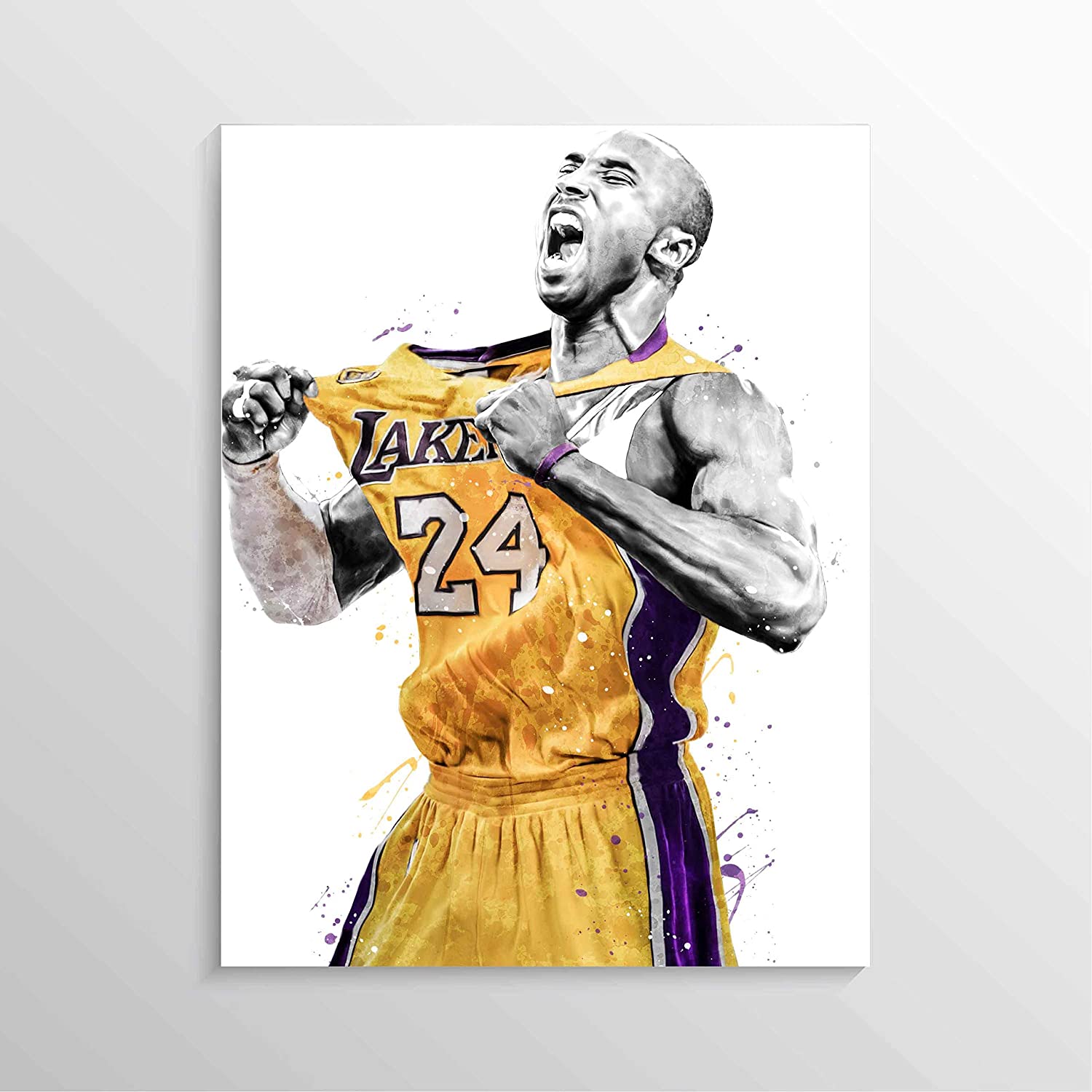 1500x1500 Kobe Bryant Print, Kobe Bryant Poster, Los Angeles Lakers Poster, Basketball Wall Art, Basketball Decor, NBA Poster, Watercolor Basketball Print : Handmade Products