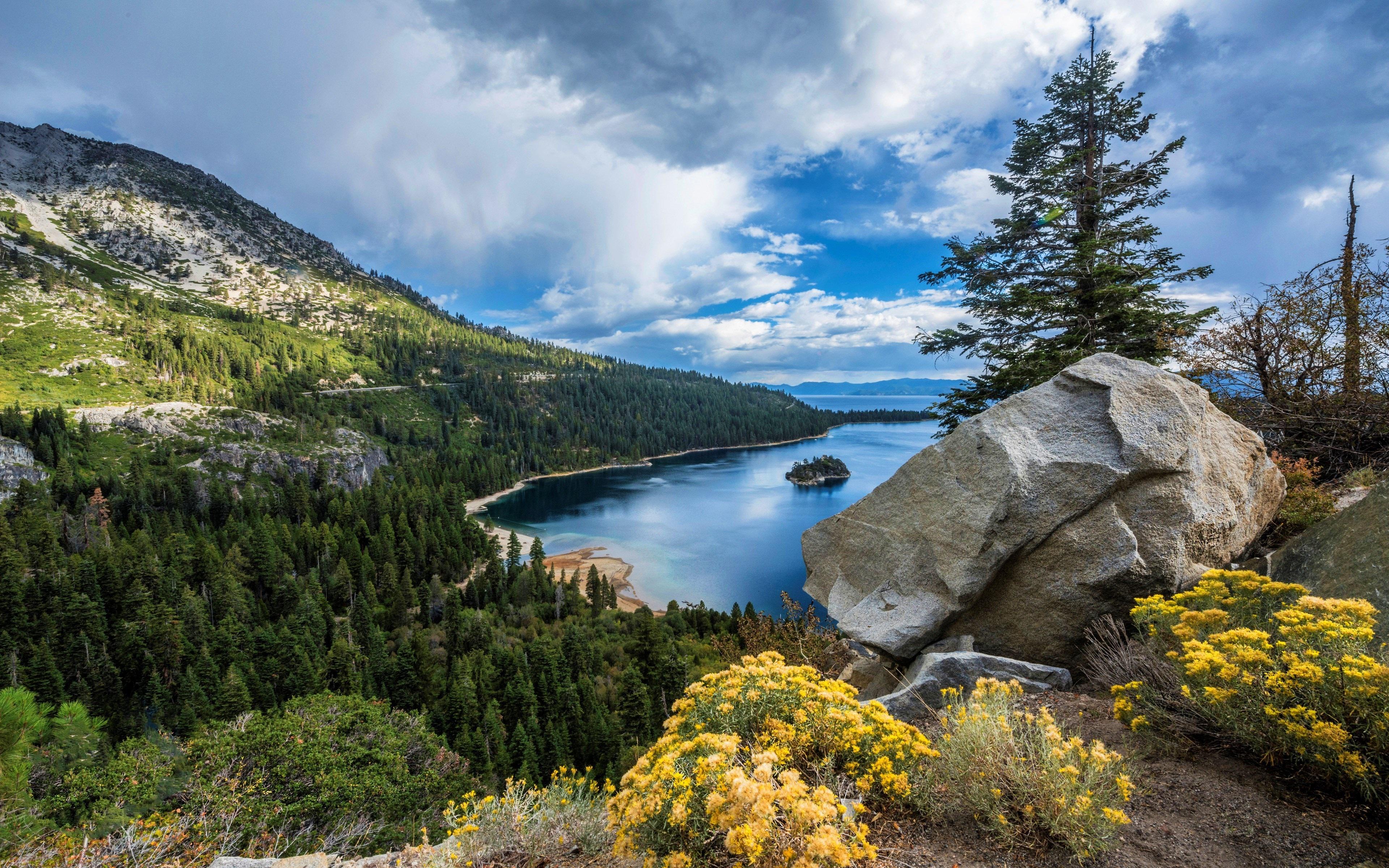 3840x2400 lake tahoe 4k image of best wallpaper HD wallpaper, Background
