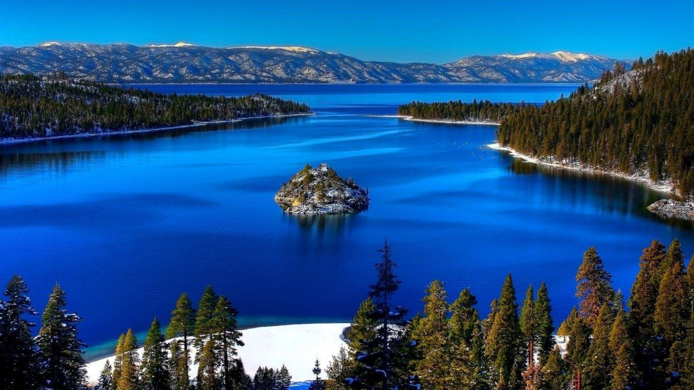1366x768 Lake Tahoe wallpaper HD for desktop background