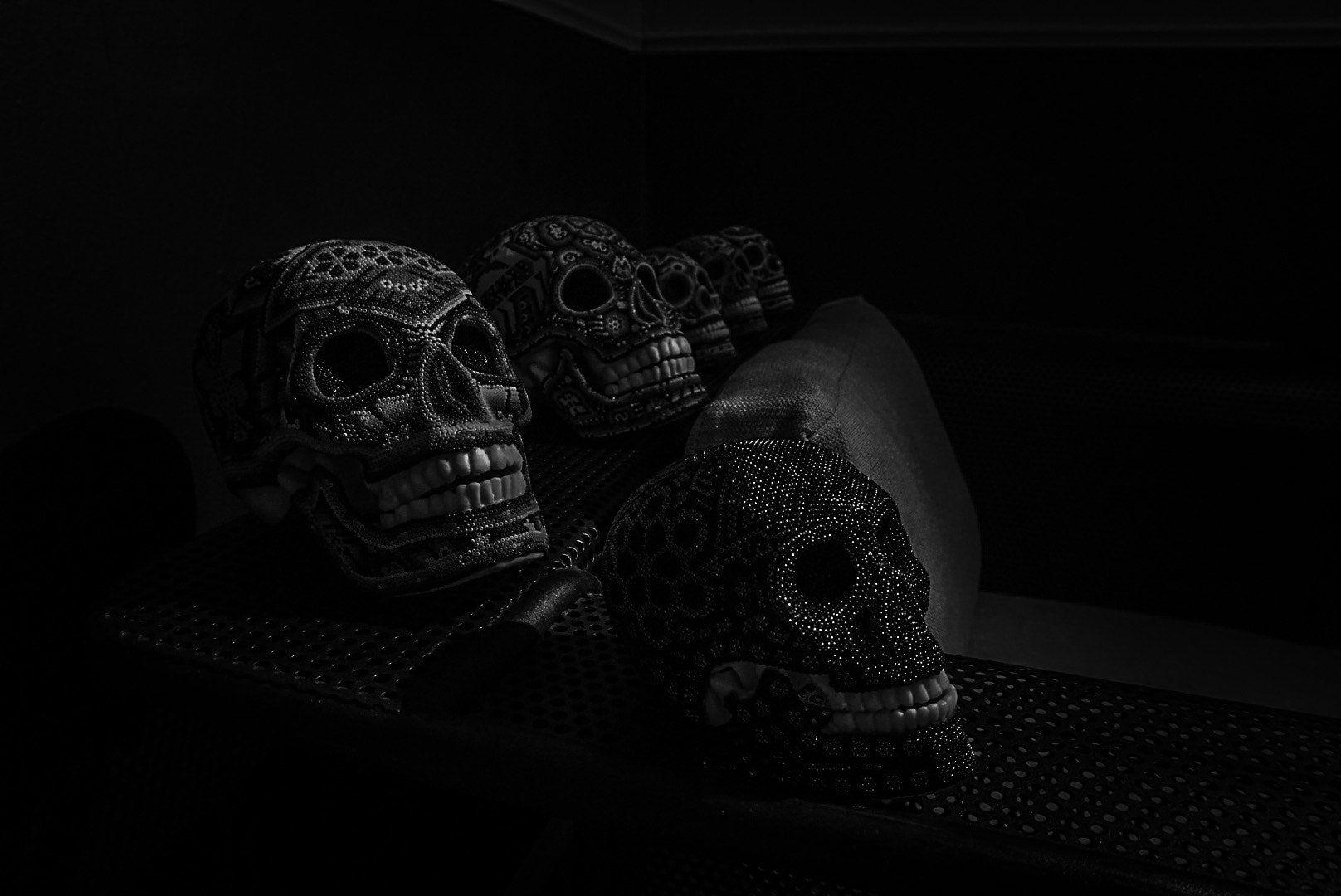 1616x1080 dark 500px monochrome skull wallpaper and background