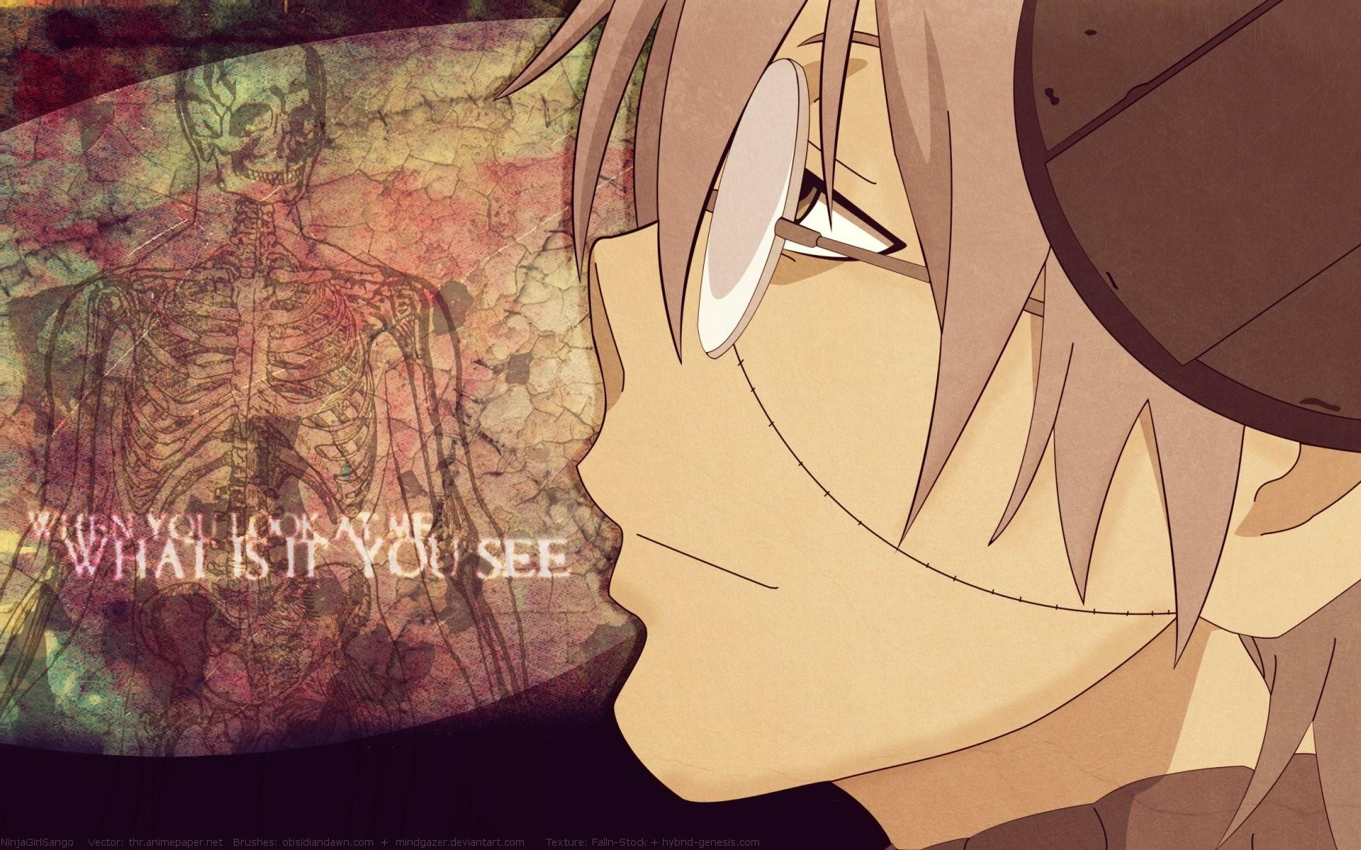 1920x1200 Soul eater, Franken stein, Guy, Look, Glasses wallpaper