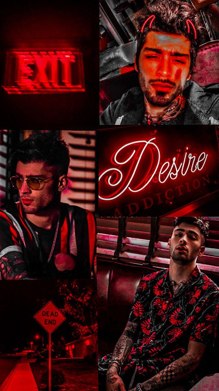 750x1334 Zayn Malik Red Collage