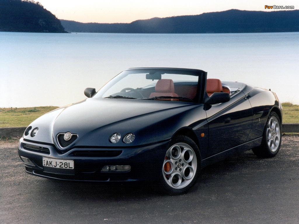 1024x768 Alfa Romeo Spider AU Spec 916 (1998–2003) Wallpaper (1024x768)