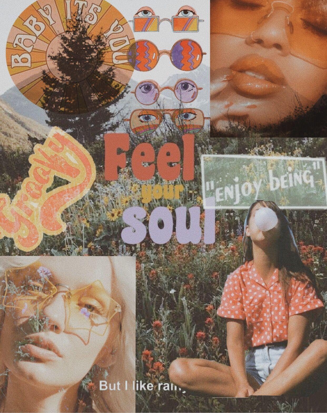 1242x1568 Collage Retro Wallpaper