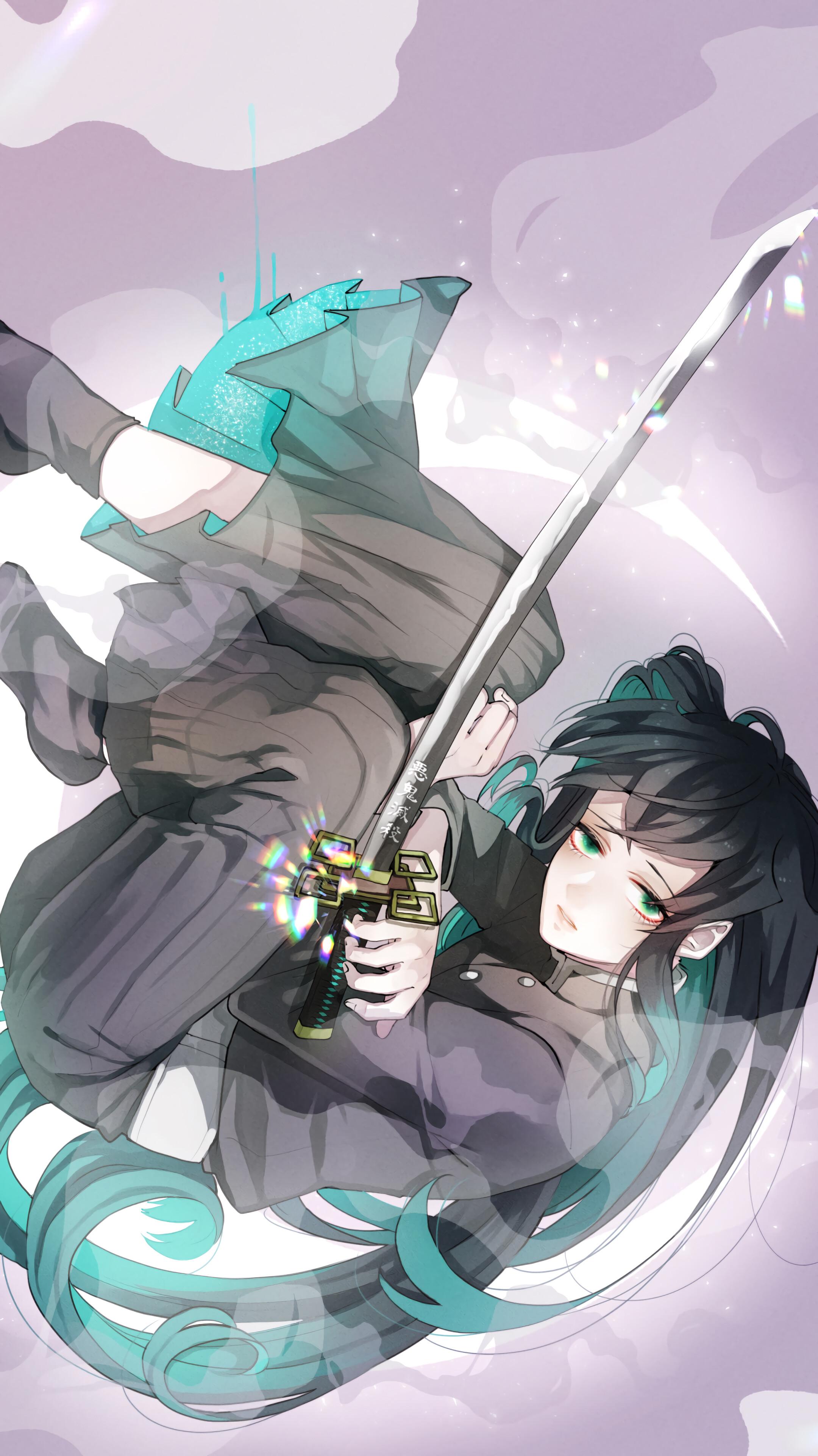 2160x3840 Muichiro Tokito, Katana, Kimetsu no Yaiba, 4K phone HD Wallpaper, Image, Background, Photo and Picture. Mocah HD Wallpaper