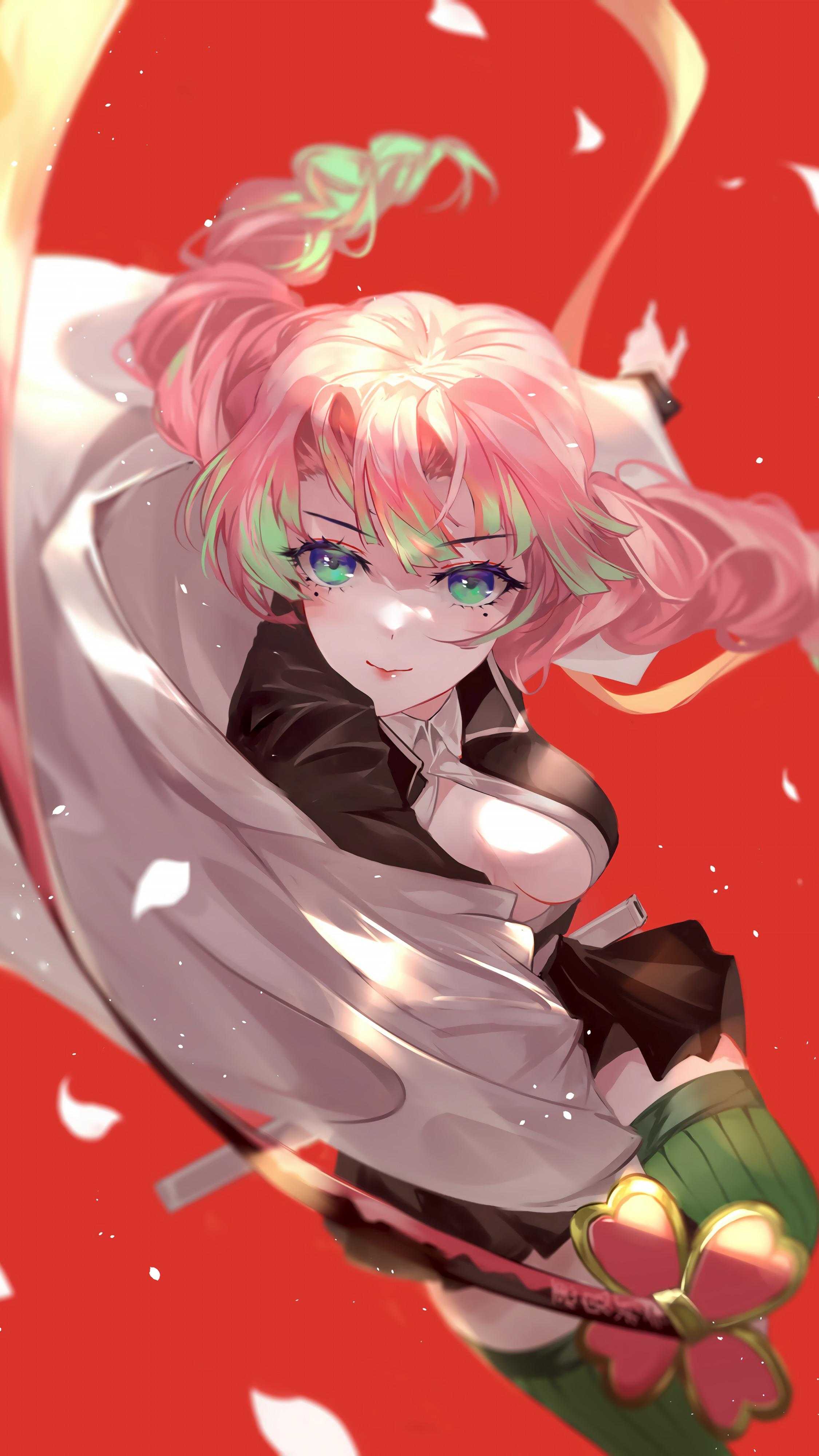 2250x4000 Android Mitsuri Kanroji Wallpaper Free HD Wallpaper