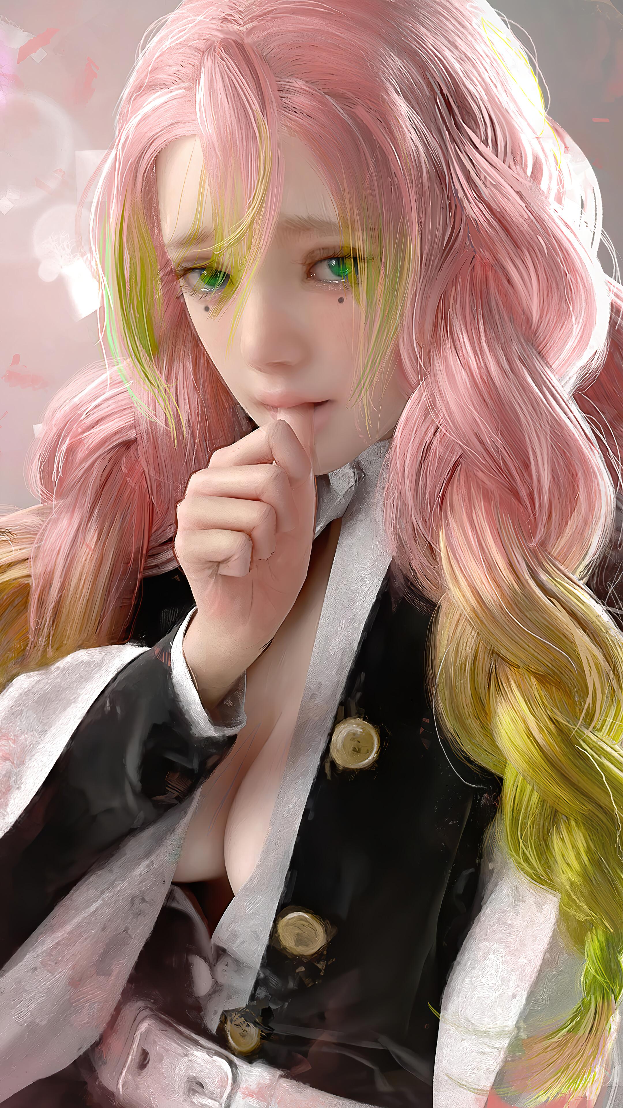 2160x3840 Mitsuri Kanroji, Kimetsu no Yaiba, 4K phone HD Wallpaper, Image, Background, Photo and Picture. Mocah HD Wallpaper