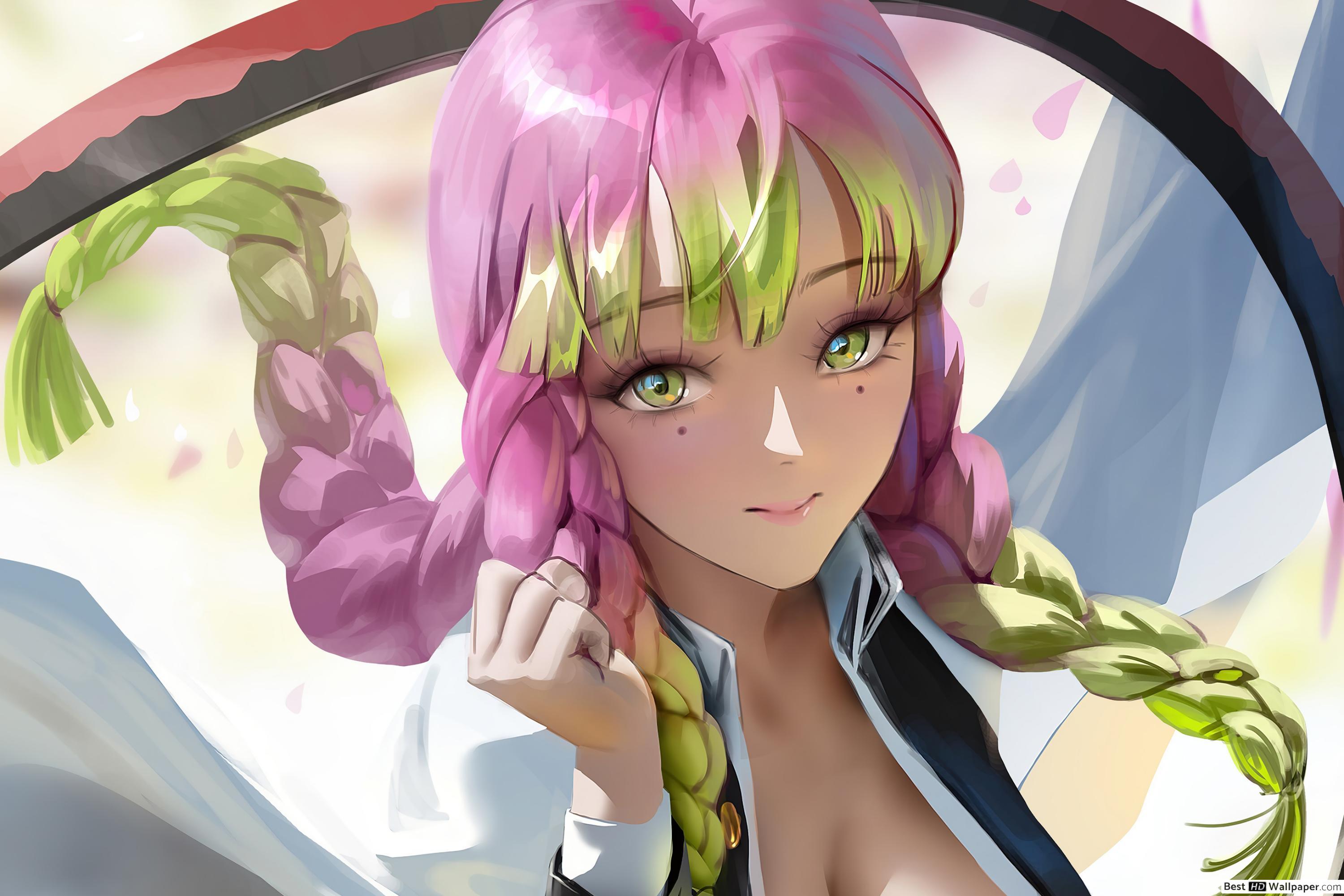 3000x2000 Demon Slayer Pillar Mitsuri Kanroji HD wallpaper download