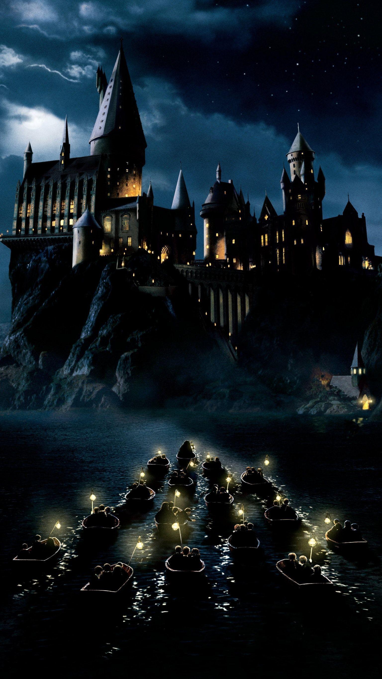 Harry Potter Hogwarts Castle Mural Wallpaper  Pottery Barn Teen