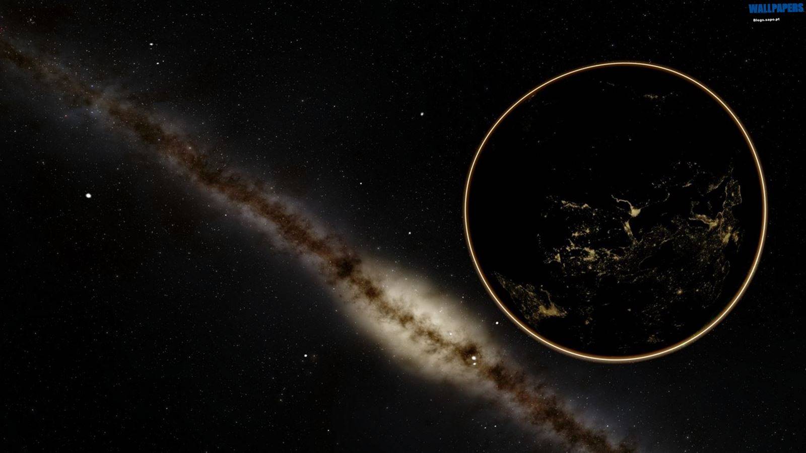 1600x900 Earth Milky Way Wallpaper