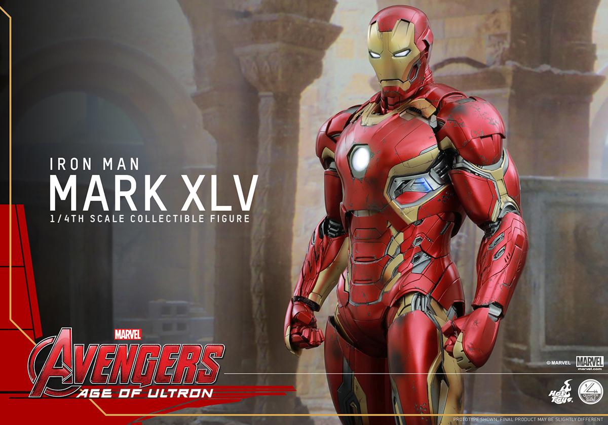 1200x840 Hot Toys' 1 4th Scale Iron Man Mark XLV Figure. Plastic And Plush