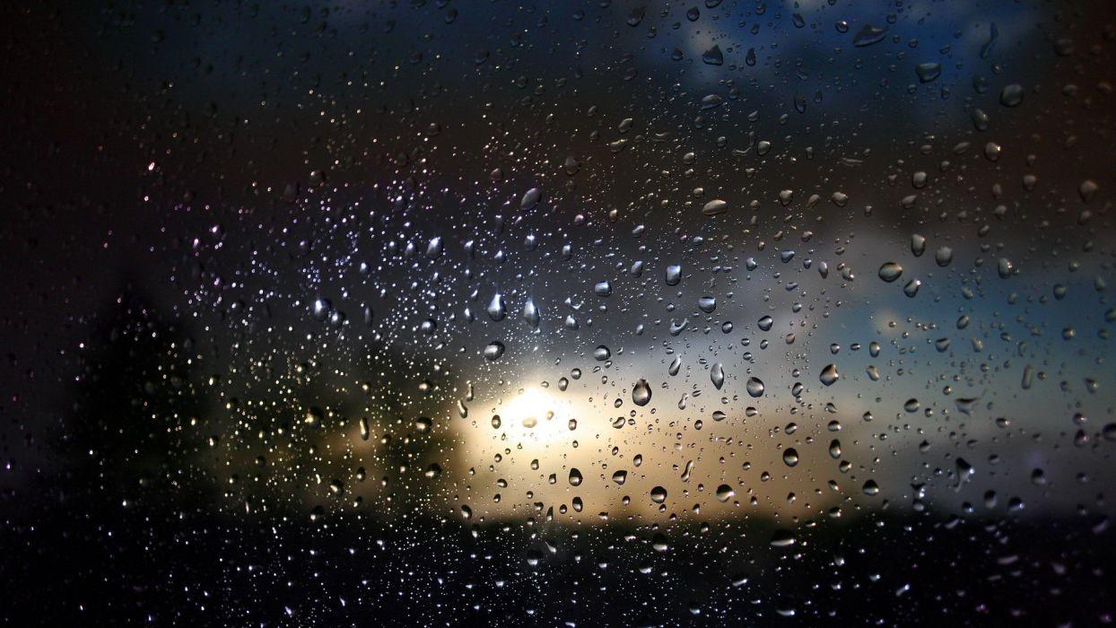 1244x700 Drops rain window glass bokeh wallpaperx1080